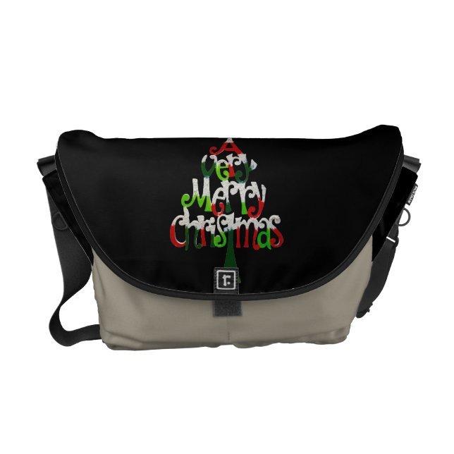 A Very Merry Christmas Tree Commuter Bag (Front)