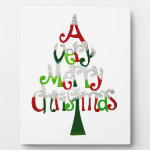 A Very Merry Christmas Tree Plaque