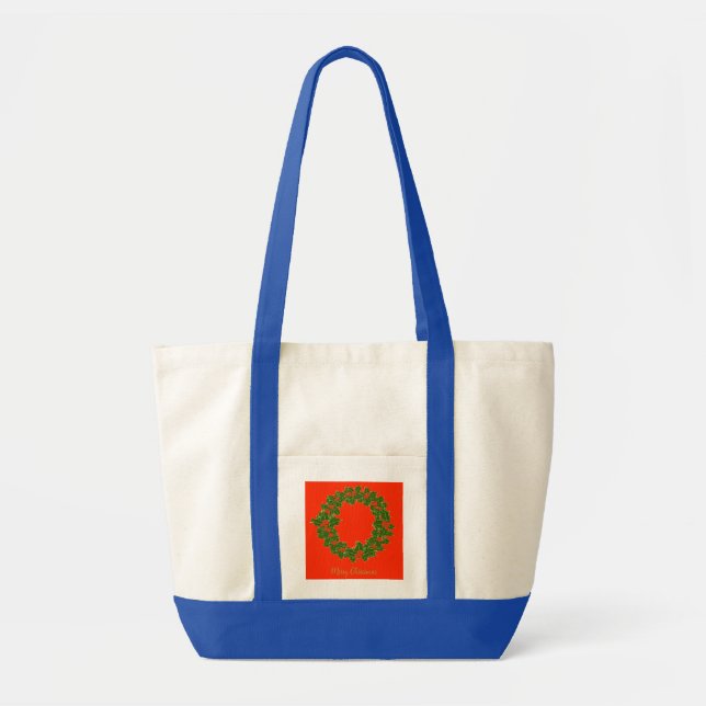 A Very Merry Christmas Wreath   Tote Bag (Front)