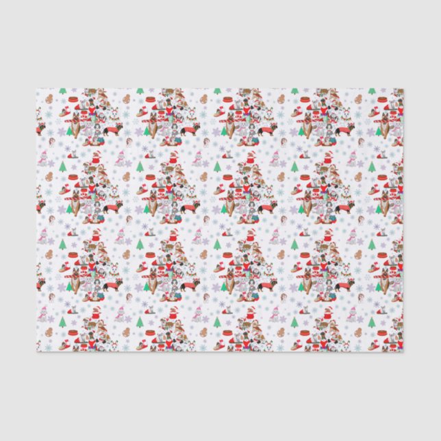 A Very Merry Doggie Christmas Tissue Paper (Front)