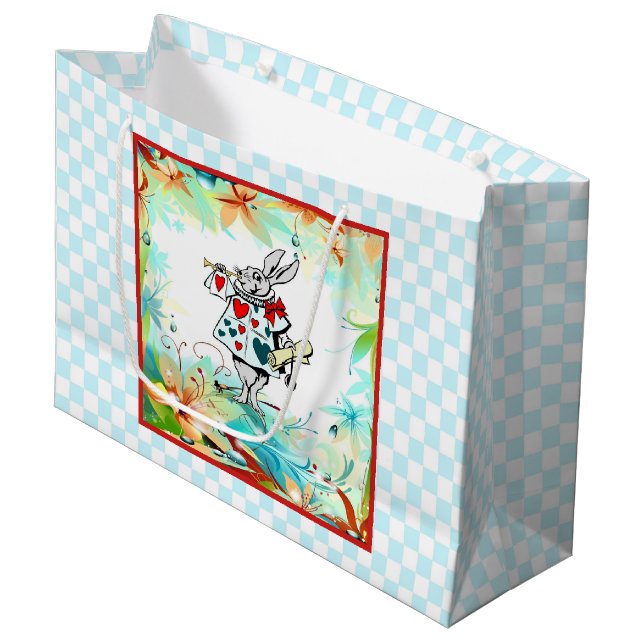 A Very Merry Unbirthday Large Gift Bag (Front Angled)