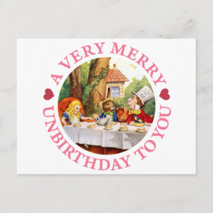 A VERY MERRY UNBIRTHDAY TO YOU! HOLIDAY POSTCARD