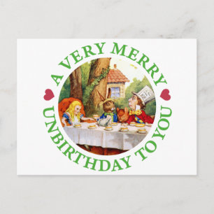 A Very Merry Unbirthday to You! Holiday Postcard