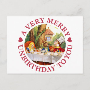 A Very Merry Unbirthday To  You! Holiday Postcard