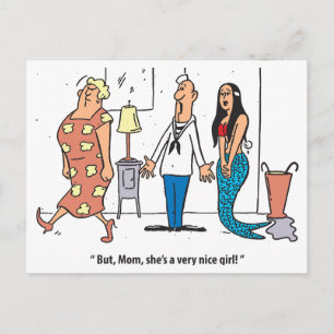 A Very Nice Girl, Hilarious, Vintage Postcard
