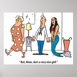 A Very Nice Girl, Hilarious, Vintage Poster