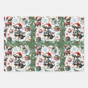 A Very Schnauzer Christmas Wrapping Paper Sheet