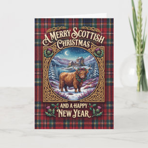 A Very Scottish Christmas Deer Card