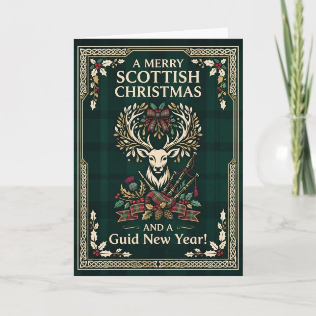 A Very Scottish Christmas Highland Card (Front)