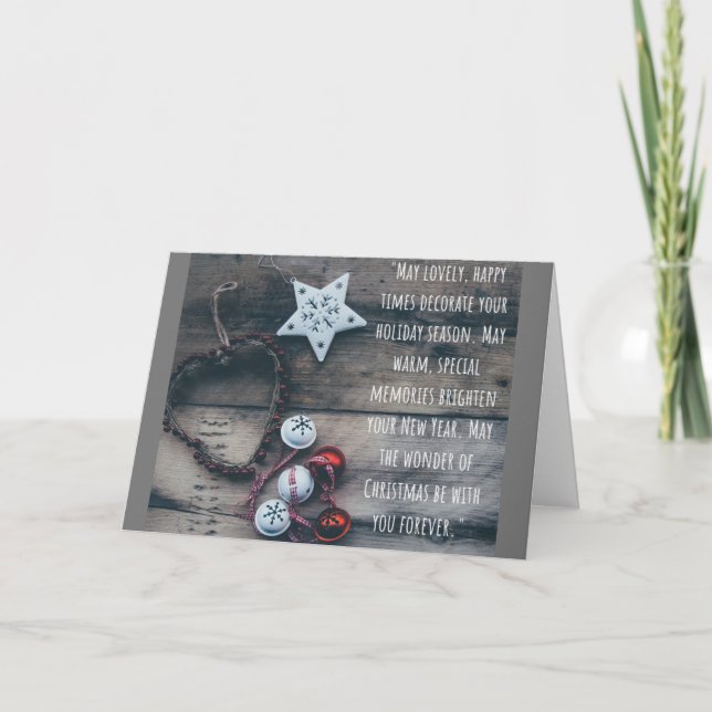 A "VERY SPECIAL HOLIDAY" IS THE WISH FOR "YOU" CARD (Front)