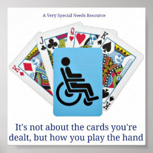 A Very Special Needs Resource Deck of Cards Poster