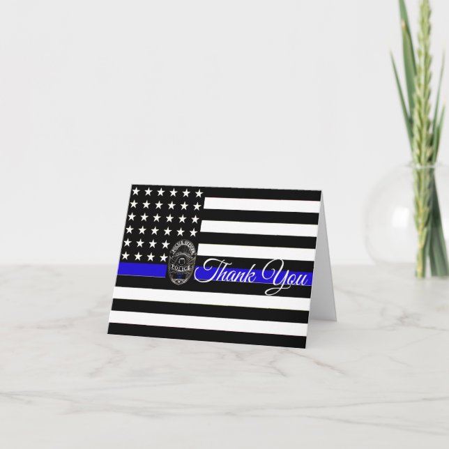 A VERY SPECIAL THANK YOU SUPPORT POLICE CARD (Front)