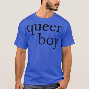 a very straight Queer Boy in black T-Shirt