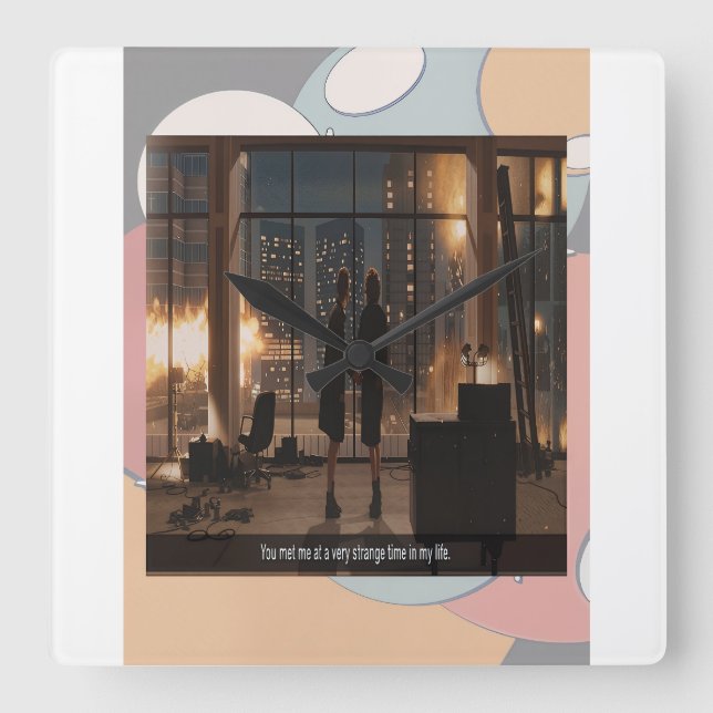 A Very Strange Time in my Life Wall Clock (Front)