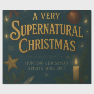 A Very Supernatural Christmas Carta Regalo Natale Wrapping Paper