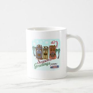 A Very Tiki Holiday Fun Christmas Cartoon Art Coffee Mug