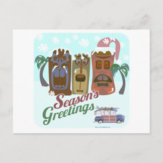 A Very Tiki Holiday Postcard