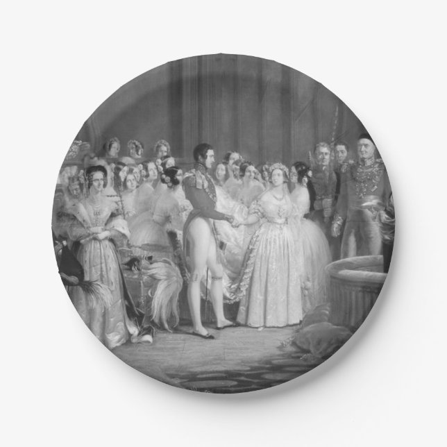 A Very Victorian Wedding Paper Plate (Front)