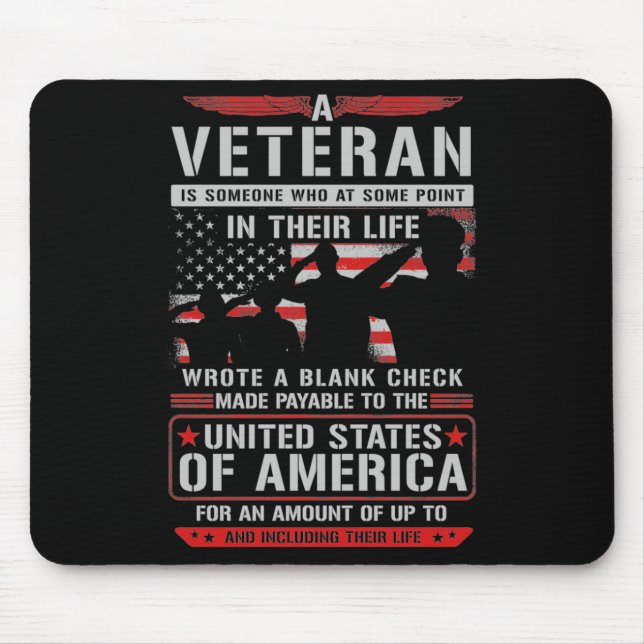 A Veteran  Mouse Mat (Front)