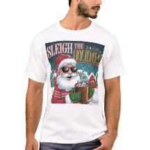 A vibrant and playful Christmas-themed T-shirt