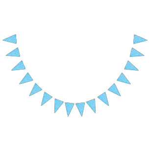 A vibrant blue fabric featuring intricate patterns bunting 