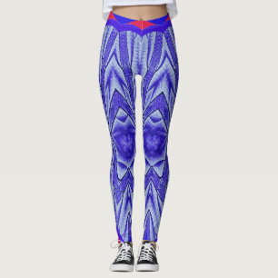 A vibrant blue "Ratti_Creative_Arts" Legging