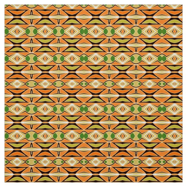 A vibrant colourful fabric print pattern design  (Swatch)