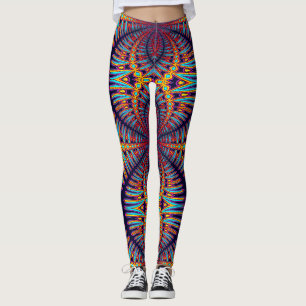 A vibrant colourful "Ratti_Creative_Arts" Leggings