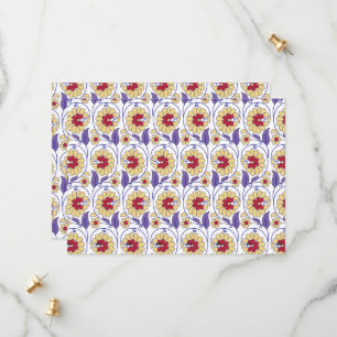 A vibrant design featuring yellow and orange creat save the date