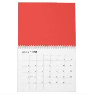 A vibrant display of colour transitions from deep calendar