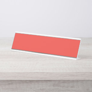 A vibrant display of colour transitions from deep  desk name plate