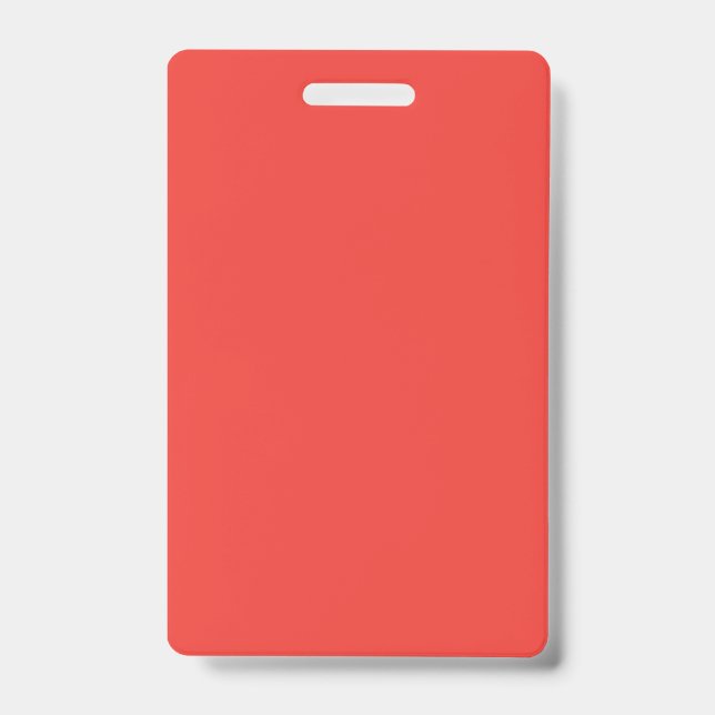 A vibrant display of colour transitions from deep  ID badge (Front)