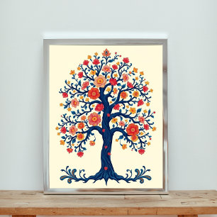 A Vibrant Folk Art Celebration Poster