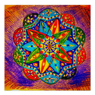 A vibrant geometry poster