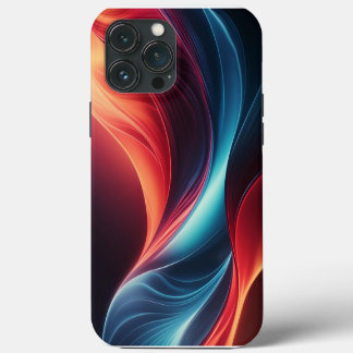 A vibrant gradient wave  iPhone 13 pro max case