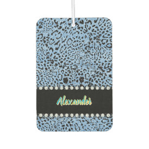 A vibrant Jaguar adorned in unique animal print Car Air Freshener
