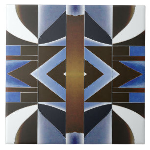 A vibrant multicolor classic geometric pattern   tile
