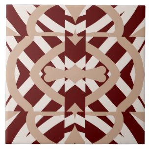 A vibrant multicolor classic pattern ceramic tile