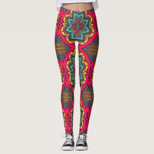 A vibrant multicolor classic "Ratti_Creative_Arts" Leggings