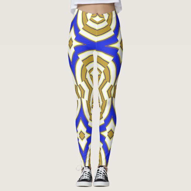 A vibrant multicolor classic "Ratti_Creative_Arts" Leggings (Front)