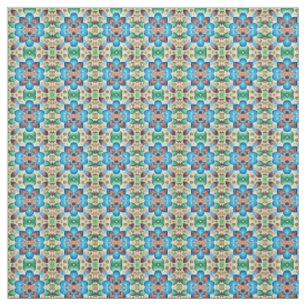 A vibrant multicolor floral fabric pattern design