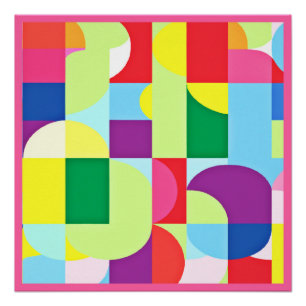 A Vibrant Patterns Art Design Poster