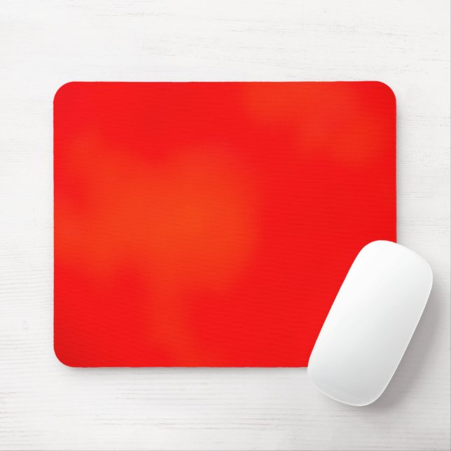 A vibrant red and orange rectangular placemat  mouse mat (With Mouse)