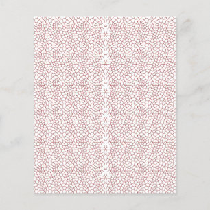 A vibrant rug featuring an intricate geometric mot flyer