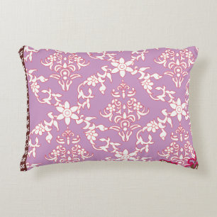 A vibrant textile design featuring intricate patte decorative cushion