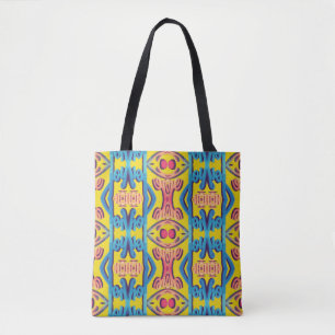A vibrant trendy multicolor classic pattern cros tote bag