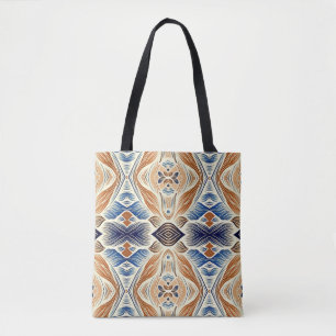 A vibrant trendy multicolor seamless pattern tote bag