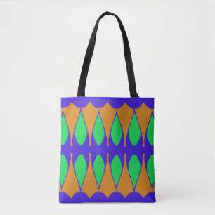 A vibrant trendy multiple colour classic design t tote bag