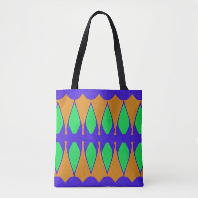 A vibrant trendy multiple colour classic design  t tote bag (Front)