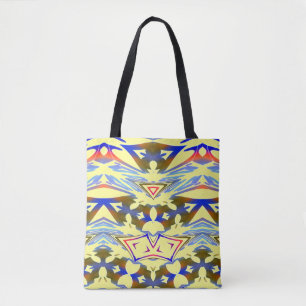 A vibrant trendy multiple colour classic design t tote bag